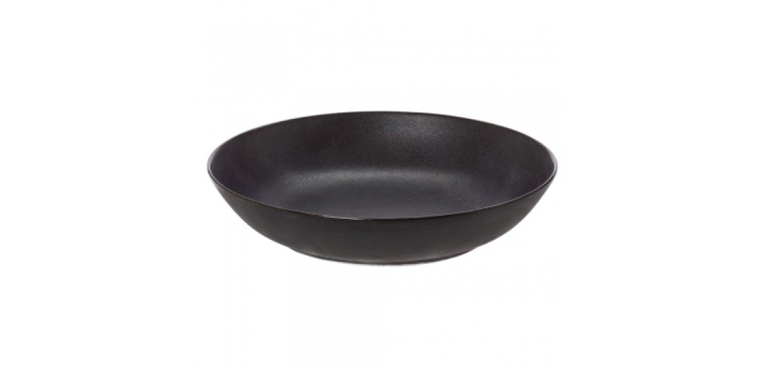 Cryspo Trio Πιάτο Βαθύ Nero Mat Στρογγυλό 21cm