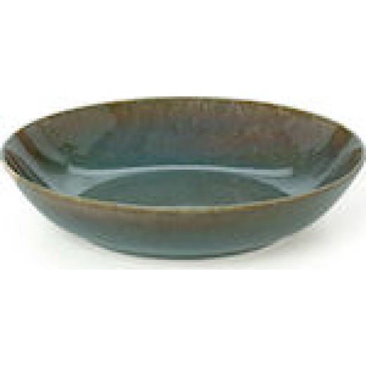 Cryspo Trio Πιάτο Βαθύ Emerald Green Glossy Στρογγυλό 21cm