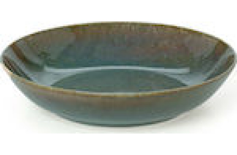 Cryspo Trio Πιάτο Βαθύ Emerald Green Glossy Στρογγυλό 21cm