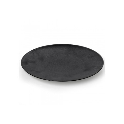 Cryspo Trio Πιάτο Γλυκού Nero Mat Στρογγυλό 21cm