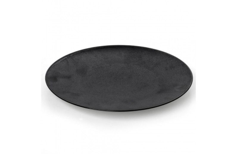 Cryspo Trio Πιάτο Γλυκού Nero Mat Στρογγυλό 21cm