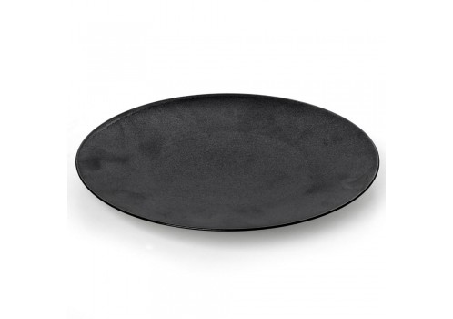 Cryspo Trio Πιάτο Γλυκού Nero Mat Στρογγυλό 21cm