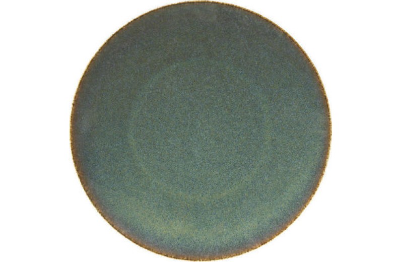 Cryspo Trio Πιάτο Γλυκού Emerard Green Glossy Στρογγυλό 21cm