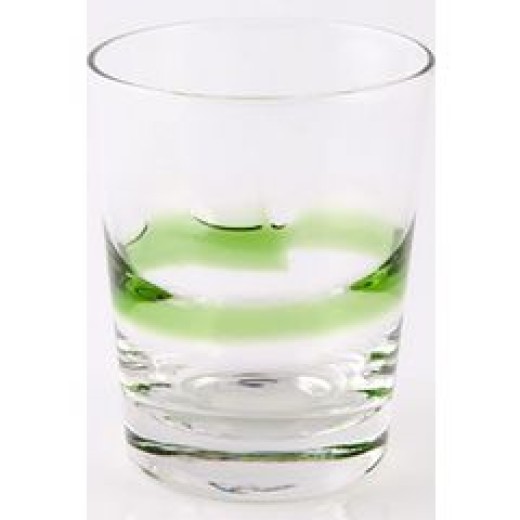Χειροποίητα ποτήρια whiskey X-Treme Green από φυσητό γυαλί (σετ 6 τεμ.)