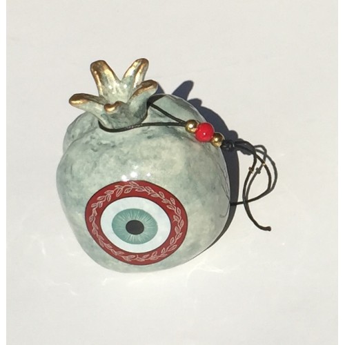 Ρόδι χειροποίητο LRG μάτι στρογγυλό Κνωσσός 11X14 εκ.