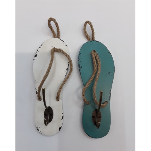 Κρεμάστρα ξύλινη σαγιονάρα off white 25 εκ.