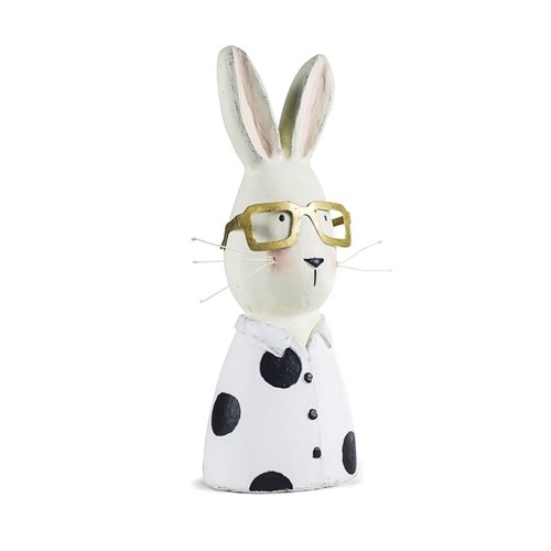 Λαγός κεφάλι επιτραπέζιος πουά με γυαλιά 28 εκ.