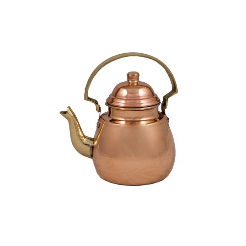 Τσαγιερό χάλκινο, χειροποίητο 13X19 cm Mediterranean Art