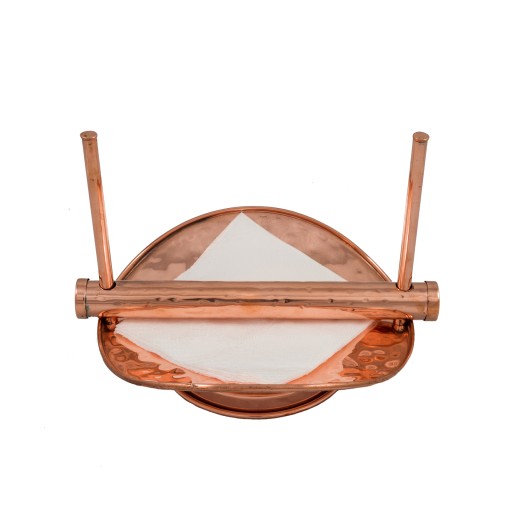 Χαρτοπετσετοθήκη με μπάρα χάλκινη, χειροποίητη Mediterranean Art