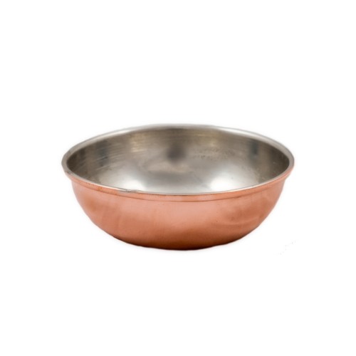 Μπωλ mini χειροποίητο χάλκινο με ίσιο τελείωμα 7,50X2 cm. Mediterranean Art