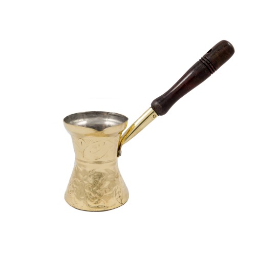 Σκαλιστό ορειχάλκινο μπρίκι 7,7X9 cm. (240ml) Mediterranean Art