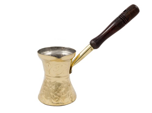 Σκαλιστό ορειχάλκινο μπρίκι 7,7X9 cm. (240ml) Mediterranean Art