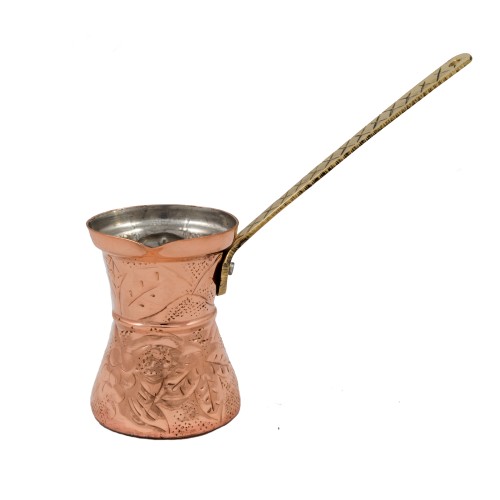 Σκαλιστό χάλκινο μπρίκι 7,2X8,80 cm. (200ml) Mediterranean Art