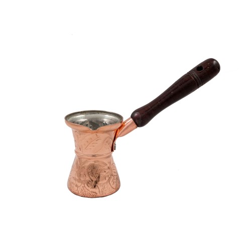 Σκαλιστό χάλκινο μπρίκι 5,3X7,40 cm. (100ml) Mediterranean Art