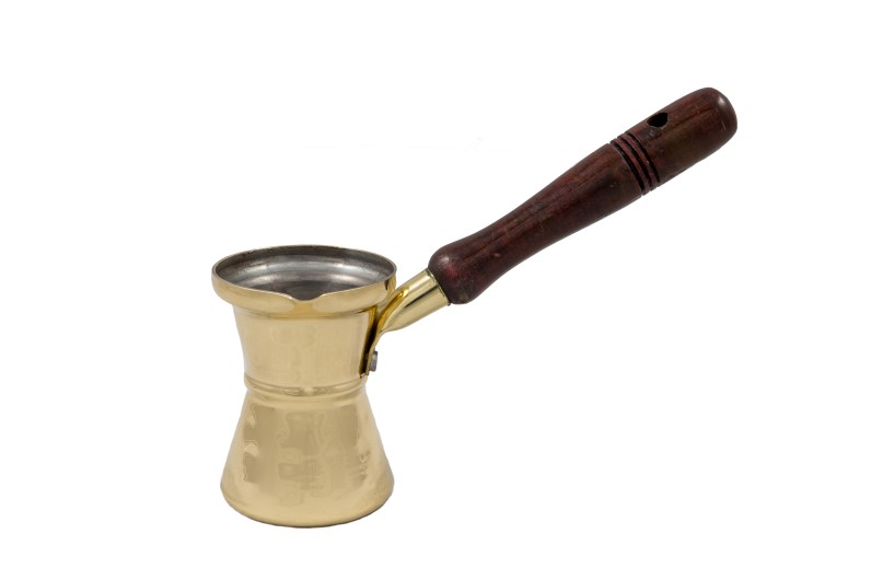 Σφυρήλατο ορειχάλκινο μπρίκι 5,3X7,40 cm. (100 ml) Mediterranean Art