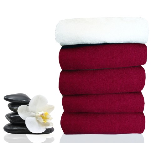Πετσέτα κομμωτηρίου-spa μπορντώ INDANTHRENE 50X90