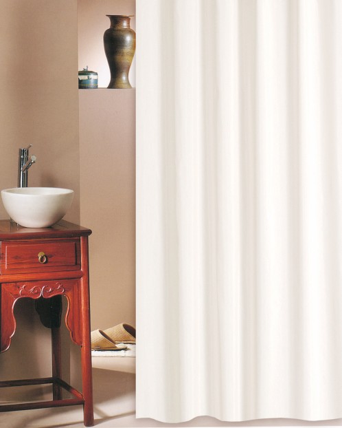 Κουρτίνα μπάνιου ξενοδοχείου SOLID εκρού 240X200