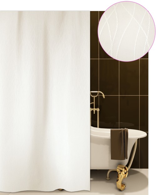 Κουρτίνα μπάνιου ξενοδοχείου BERLIN μπεζ 180X180