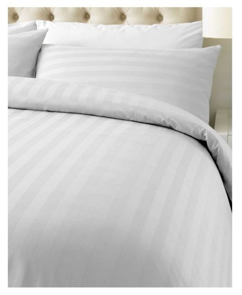 Παπλωματοθήκη ξενοδοχείου King 260X240 με ρίγα 2 εκ. 100% Βαμβακοσατέν Τ300