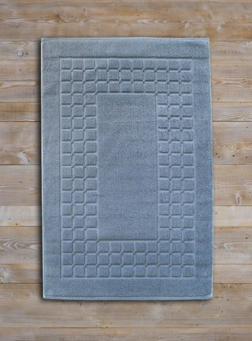 Ταπέτο-πετσέτα CHESS 50X75 γκρι 100% βαμβακερό