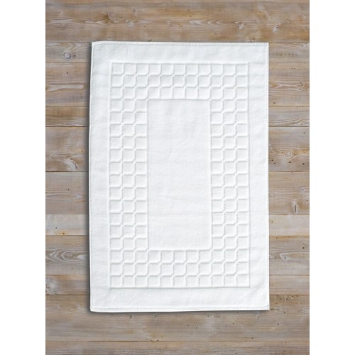 Ταπέτο-πετσέτα CHESS 50X75 λευκό 100% βαμβακερό