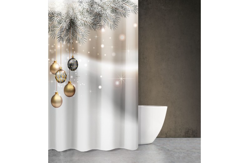Χριστουγεννιάτικη Κουρτίνα Des 408 180X200 Saint Clair
