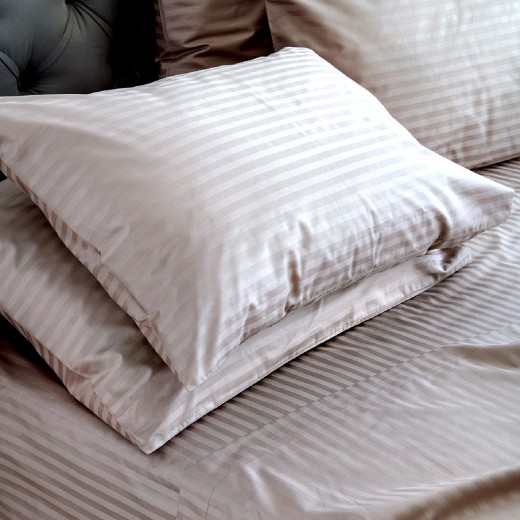 Σετ Σεντόνια Υ/Δ 250X280 100% Sateen Cotton 300 TC Lusso Taupe by SB Home