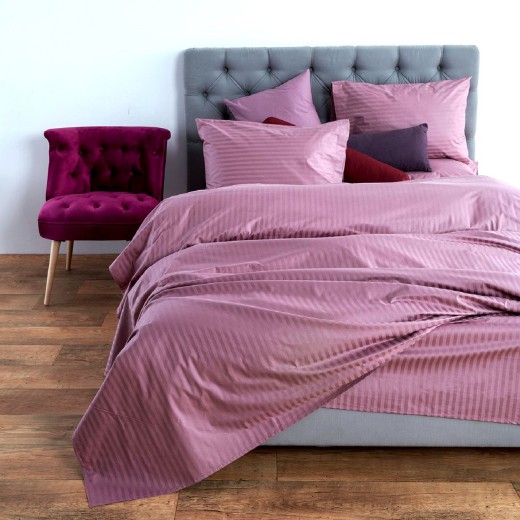 Σετ Σεντόνια Υ/Δ 250X280 100% Sateen Cotton 300 TC Lusso Dusty Pink by SB Home