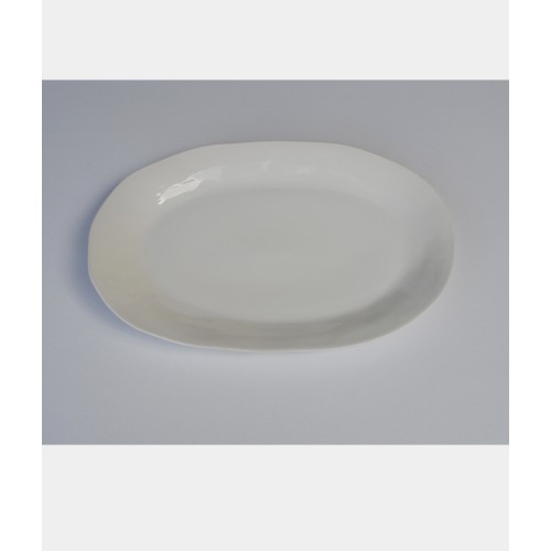 Πιατέλα χειροποίητη stoneware οβάλ 48X31 εκ.