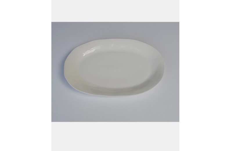 Πιατέλα χειροποίητη stoneware οβάλ 48X31 εκ.