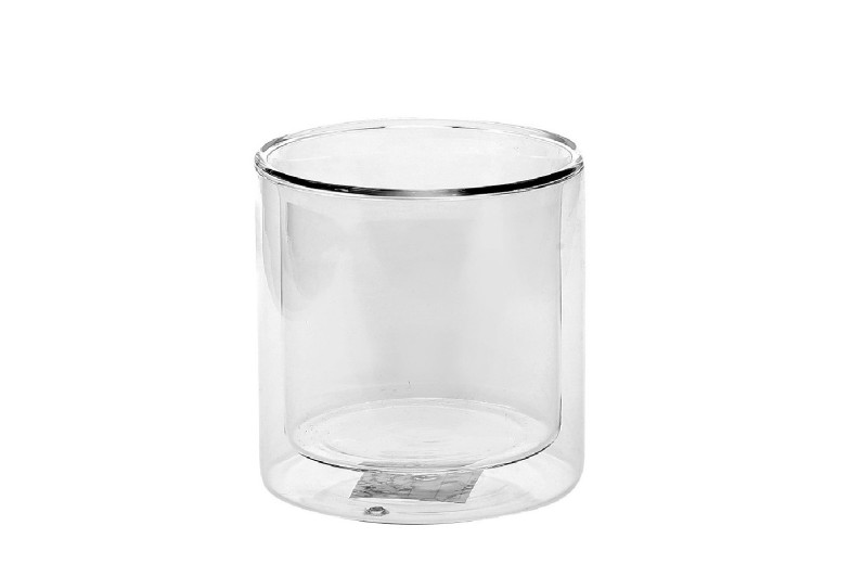 ΠΟΤΗΡΙ ΔΙΠΛΟΤΟΙΧΟ ΚΥΛΙΝΔΡ. BOROSILICATE 350ML 9Χ9Χ9ΕΚ