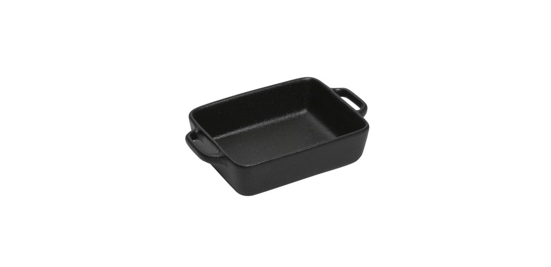 LAVA ΣΑΓΑΝΑΚΙ ΟΡΘ. STONEWARE ΜΑΥΡΟ 20.6χ13χ5ΕΚ.