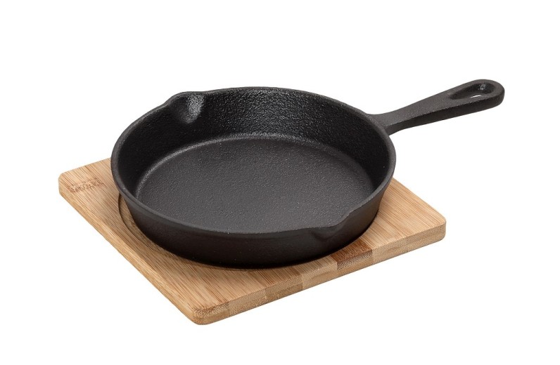 ΤΗΓΑΝΑΚΙ ΤΕΤΡ. CAST-IRON ΜΑΥΡΟ 24Χ16Χ4ΕΚ ΜΕ ΒΑΣΗ B