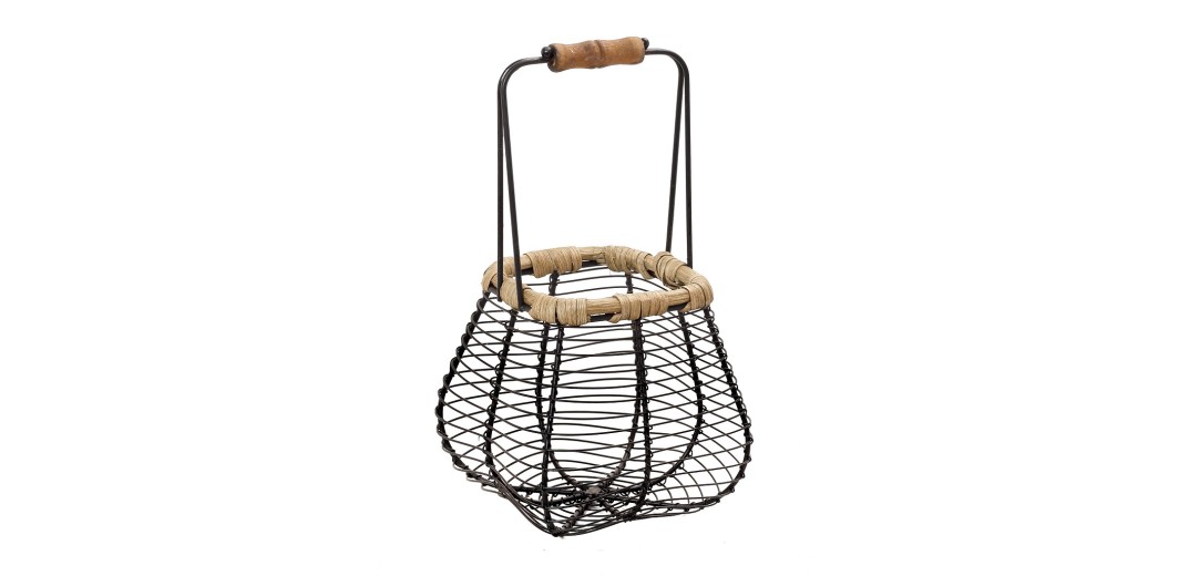 ΚΑΛΑΘΙ ΜΕΤΑΛ. ΜΑΥΡΟ ΤΕΤΡΑΓ. ΜΕ ΛΑΒΗ ΜΠΑΜΠΟΥ 13Χ13Χ25ΕΚ