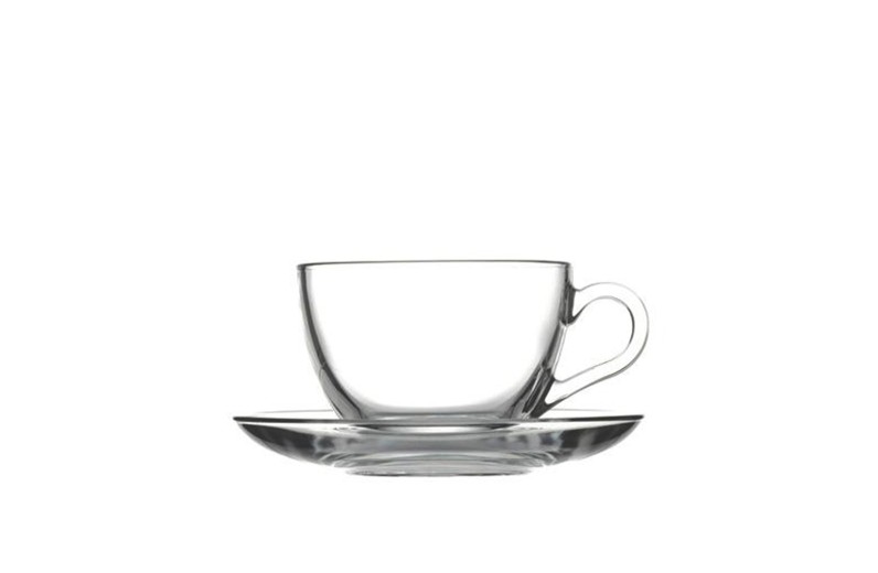 BASIC CUP&SAUCER 238CC CAPPUCCINO 13.7X6.5 CM.