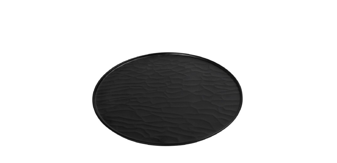BLACK ΠΙΑΤΟ PIZZA 35ΕΚ WAVY MATTE ΜΕΛΑΜΙΝΗΣ