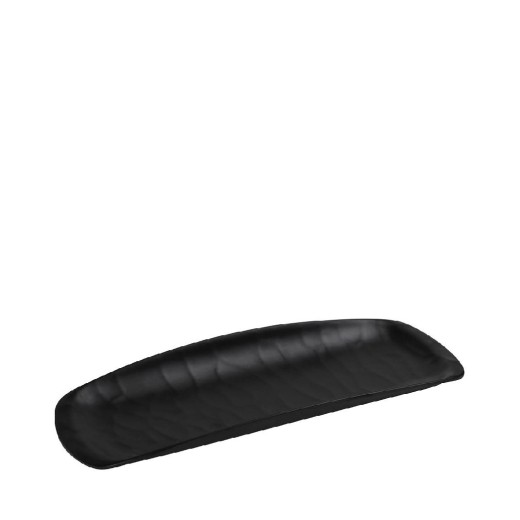 BLACK ΓΟΝΔΟΛΑ ΟΡΘ. 26,5Χ11ΕΚ WAVY MATTE ΜΕΛΑΜΙΝΗΣ