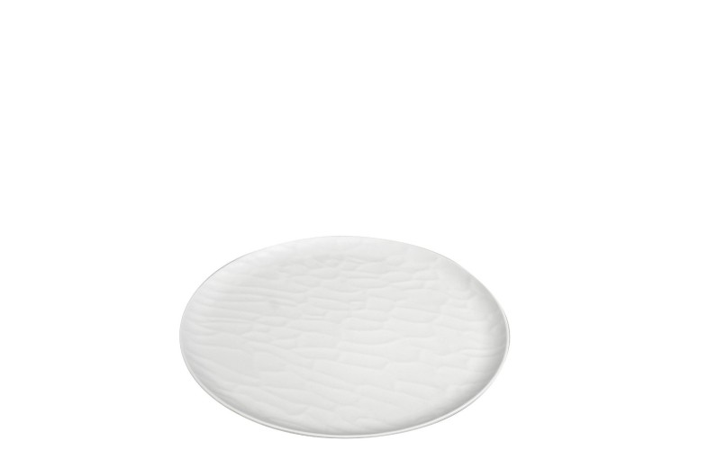 WHITE ΠΙΑΤΟ ΡΗΧΟ ΣΤΡΟΓΓ. 19ΕΚ WAVY MATTE ΜΕΛΑΜΙΝΗΣ