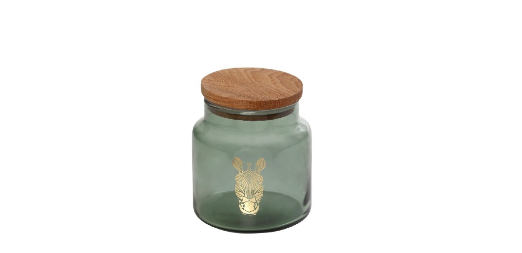 JUNGLE ZEBRA ΠΡΑΣΙΝΟ ΔΟΧΕΙΟ ΜΕ ΚΑΠΑΚΙ 635ML 10X11EK.