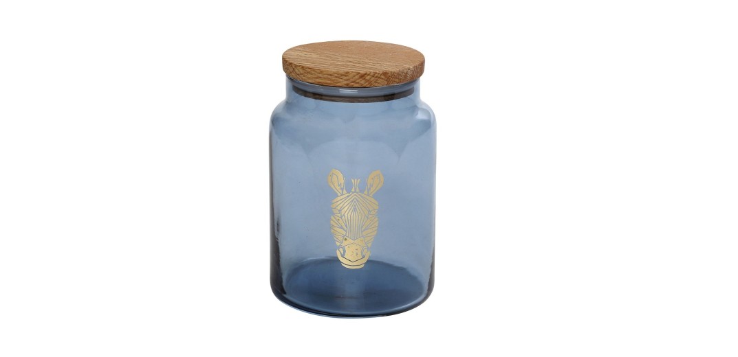 JUNGLE ZEBRA ΜΠΛΕ ΔΟΧΕΙΟ ΜΕ ΚΑΠΑΚΙ 890ML 10X14,5EK.