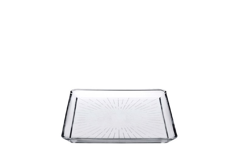 MADLEN SQUARE PLATE CRYSTALINE 20CM P/456 GB1.OB6.