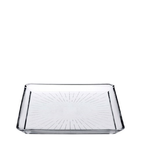 MADLEN SQUARE PLATE CRYSTALINE 20CM P/456 GB1.OB6.