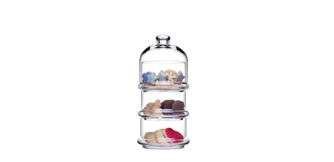 VILLA PATISSERIE BOWL W/DOME 690ML H:21,9 D:8,2CM P/384 GB1.OB6