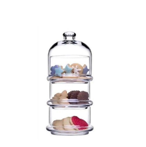 VILLA PATISSERIE BOWL W/DOME 690ML H:21,9 D:8,2CM P/384 GB1.OB6