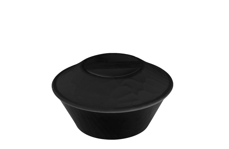 BLACK ΜΠΩΛ ΣΤΡΟΓΓ. 22Χ22Χ9ΕΚ WAVY MATTE ΜΕΛΑΜΙΝΗΣ