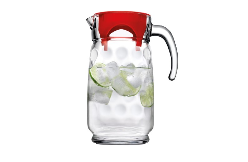 SPACE JUG W/RED LID 1650ML H:23,5CM P/144 GB1.OB6