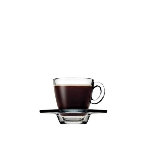 AQUA CUP AND SAUCER ESPRESSO TEMPERED 72CC P/2016 GB6.OB24