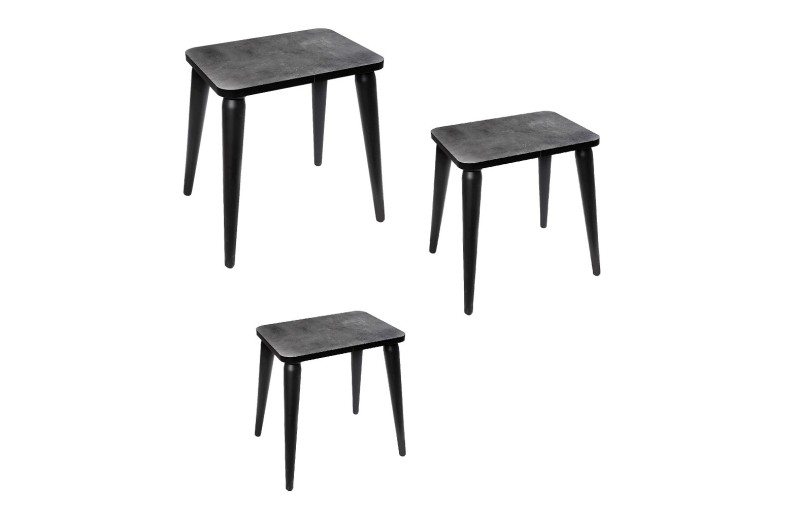 ΤΡΑΠΕΖΑΚΙ ΟΡΘΟΓ. SET/3 ΓΚΡΙ MDF 60-45-30ΕΚ