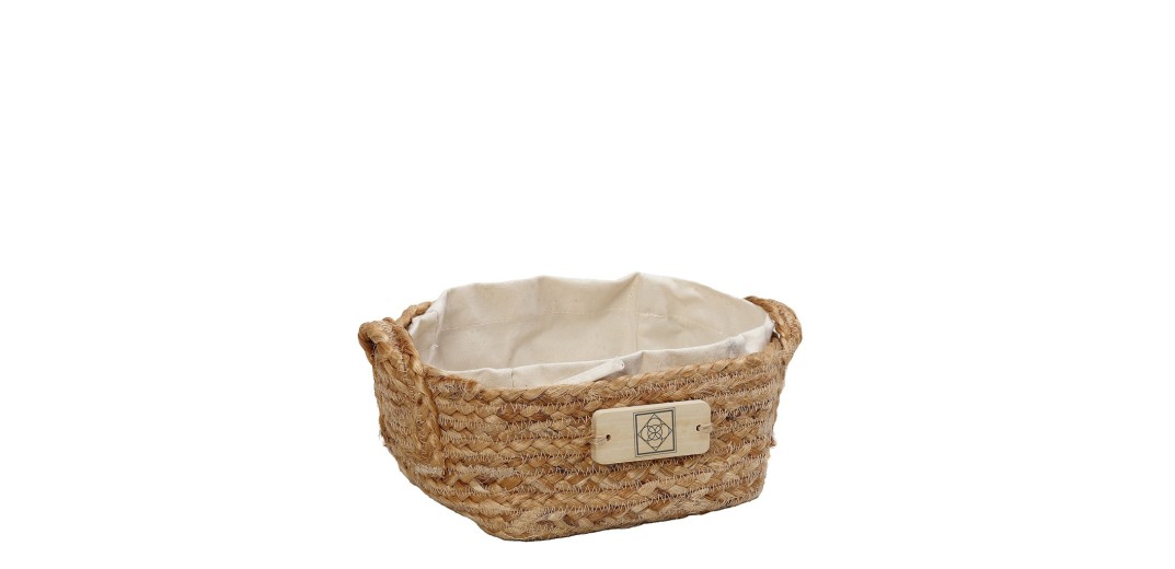 ΚΑΛΑΘΙ ΤΕΤΡΑΓ. ΛΑΒΕΣ ΓΙΟΥΤΑ ΜΕ ΥΦΑΣΜΑ COTTON 17Χ17X9EK