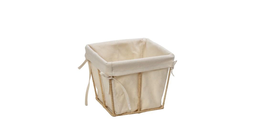 ΚΑΛΑΘΙ ΤΕΤΡΑΓ. COTTON ΜΕ ΨΑΘΙΝΟ STAND 15X15X11,5EK